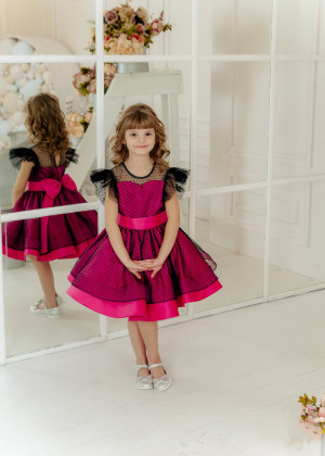 Polka Dot Cute Flower Girl Dress